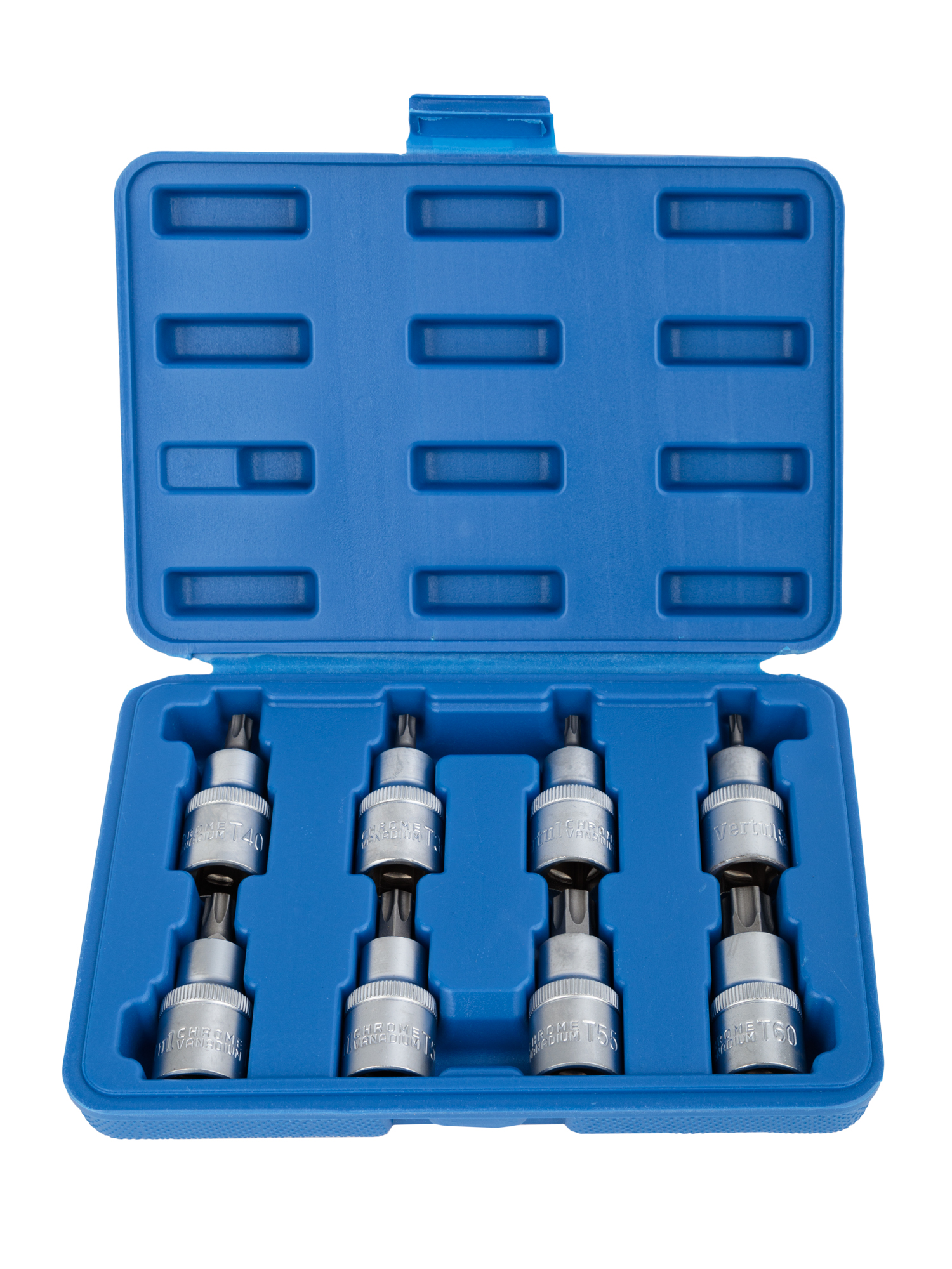 Набор головок со вставкой TORX 1/2", длина 55 мм, 8пр.