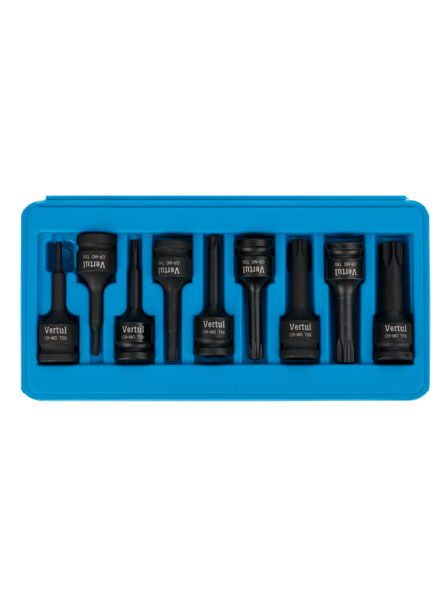 Набор ударных головок TORX 9 пр.