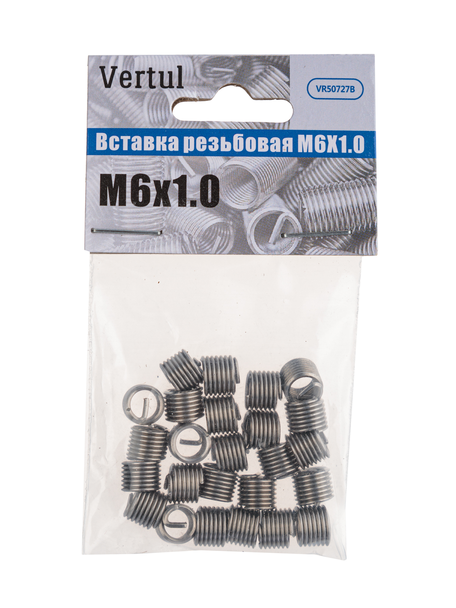 VR50727B Вставка резьбовая M6X1.0 (упак.25шт) Vertul