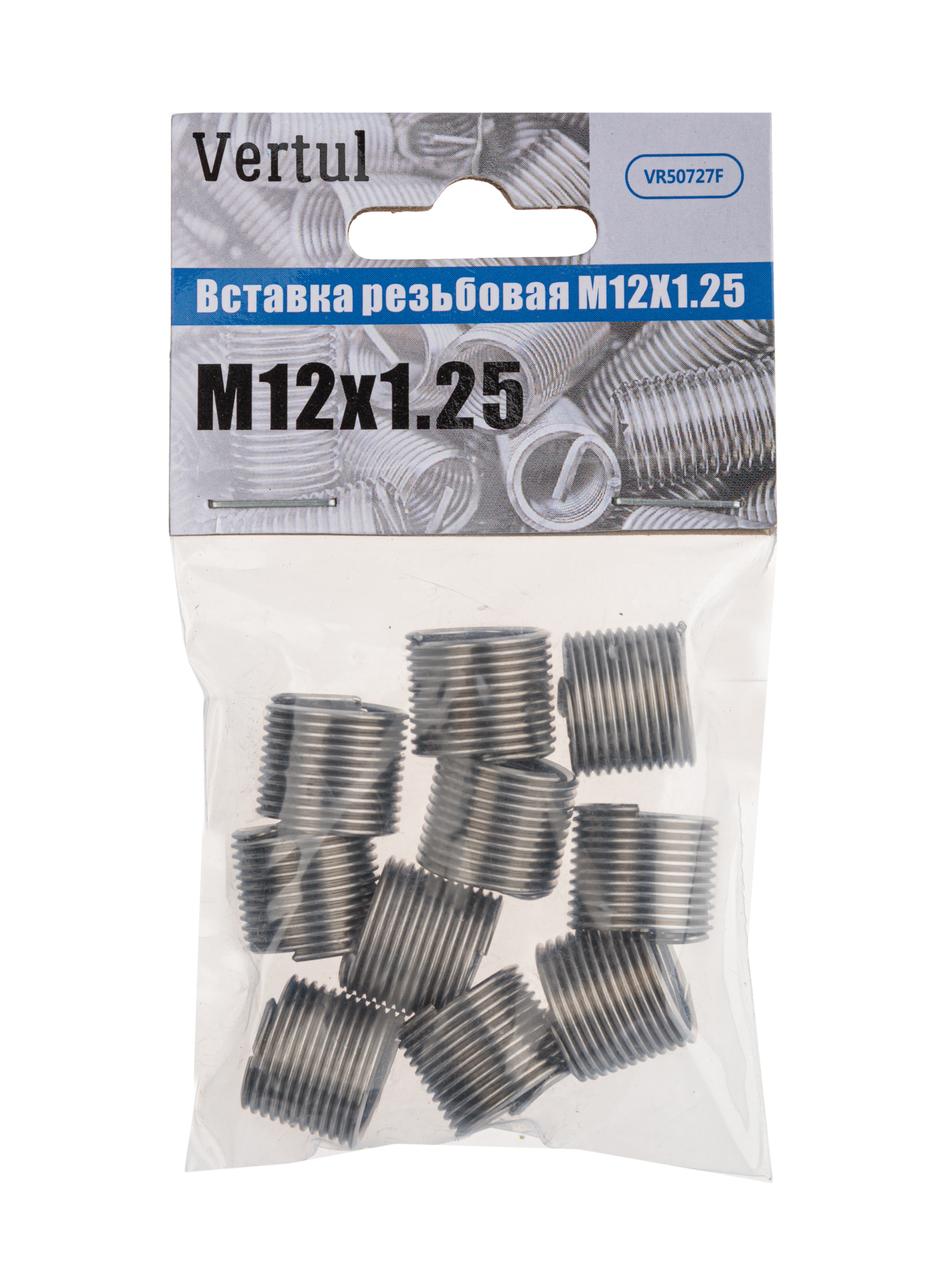 VR50727F Вставка резьбовая M12X1.25 (упак.10шт) Vertul